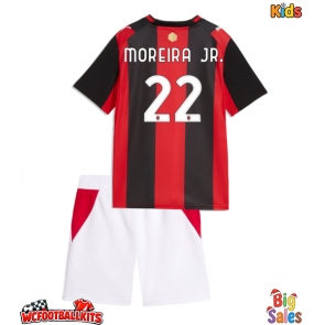 AC Milan Diego Moreira #22 Replica Home Stadium Kit for Kids 2026-27 Short Sleeve (+ pants)